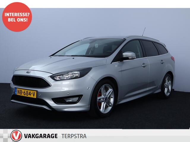 Ford FOCUS Wagon 1.0 Titanium /D-Riem Verv. 150.000KM! /Trekhaak! /Apple + Android /Voorruitverw. /Navi /Climat /Cruise /Elek. pakket /Bluetooth /17"LMV /Extra getint glas /PDC V+A /Mistlampen /LED Dagrijverl. /Dakrails.