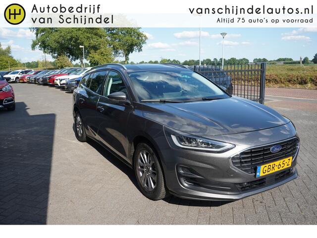 Ford FOCUS Wagon 1.0 ECOBOOST 155PK HYBRID AUTOMAAT TITANIUM JUNI 2024 ORIGINEEL NL FULL LED ANDROID-APPLECARPLAY NAVI CLIMA CRUISE BLUETOOTH PDC V+A 16INCH 4X ALL SEASON BANDEN 4X ELECTR.RAMEN/SPIEGELS ENZ...