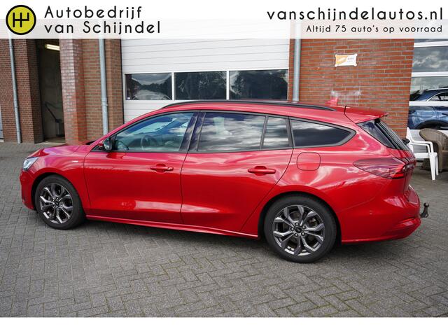 Ford FOCUS Wagon 1.0 ECOBOOST HYBRID ST LINE ORIGINEEL NL DEALER ONDERHOUDEN AFN.TREKHAAK CAMERA 17INCH ADAPTIEVE CRUISE ANDROID/APPLECARPLAY NAVI CLIMA PDC V+A+ASSIST KEYLESS ENZ...