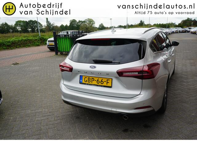 Ford FOCUS Wagon 1.0 ECOBOOST HYBRID 155PK TITANIUM *NL AUTO* 1500KG TREKGEWICHT DEALER ONDERHOUDEN NAVIGATIE ANDROID/APPLECARPLAY ECC AIRCO CRUISECONTROL LED PDC V+A 16INCH PRIVACYGLAS BLUETOOTH ENZ...