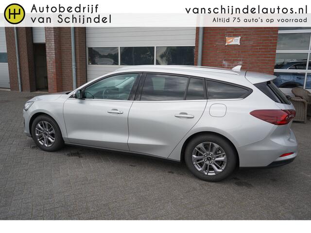 Ford FOCUS Wagon 1.0 ECOBOOST HYBRID 155PK TITANIUM *NL AUTO* 1500KG TREKGEWICHT DEALER ONDERHOUDEN NAVIGATIE ANDROID/APPLECARPLAY ECC AIRCO CRUISECONTROL LED PDC V+A 16INCH PRIVACYGLAS BLUETOOTH ENZ...