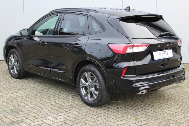 Ford KUGA 2.5-225pk PHEV ST-Line X. Let op ! Slechts 9.600km ! Volautm. airco dual, stoel- en voorraamverwarming, side- en lane assist, metallic lak, navigatie, telefoonvoorb., camera v+a, keyless entry/keyless go, elektr. achterklep, LM wielen, B&O soun