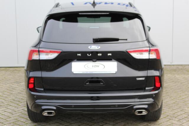Ford KUGA 2.5-225pk PHEV ST-Line X. Let op ! Slechts 9.600km ! Volautm. airco dual, stoel- en voorraamverwarming, side- en lane assist, metallic lak, navigatie, telefoonvoorb., camera v+a, keyless entry/keyless go, elektr. achterklep, LM wielen, B&O soun