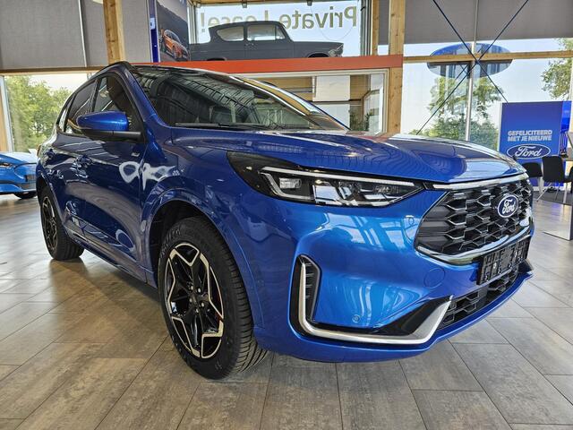 Ford KUGA 2.5 PHEV ST-Line X | Panoramadak + Technology Pack + Winter Pack + Wegklapbare trekhaak + 19 inch lichtmetalen velgen + Reservewiel + Dessert island blue | Incl. 4.000 EU Ford voordeel