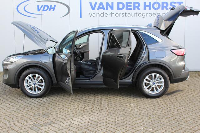 Ford KUGA 2.5-225pk PHEV Titanium X Plug-In Hybrid. Fabr. garantie t/m 07-04-2028 ! Slechts 10.000km ! Autm. airco dual, stoel-, stuur- en voorraamverw., LED verl., B&O soundsyst., metallic lak, cruise control, camera, LM wielen, elektr. achterklep en best. stoel e