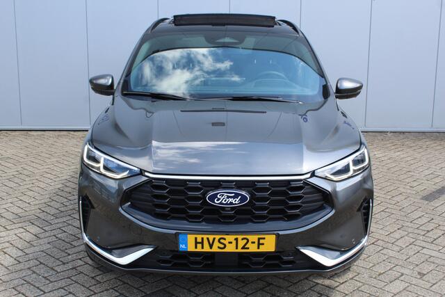 Ford KUGA 2.5 PHEV ST-Line X Nieuwste model Ultieme luxe hoogzitter. , Schuif / kanteldak Elektrisch inklapbare Trekhaak, vooruit, stuur, stoelverwarming V+A, 360 Camera, HUB, Apple/Androidauto, Elektrisch verstelbare stoelen, LED V+A, Trekgewicht 2100kg !
