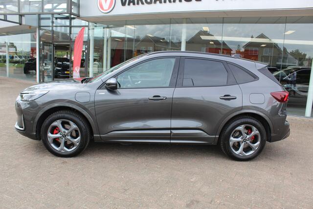 Ford KUGA 2.5-243pk PHEV ST-Line X. Nieuwste model !, Hoge zit Van ¤. 54.937,- voor ¤. 44.450,- ! Trekgewicht van 2.100kg ! Schuif / kanteldak Elektrisch inklapbare Trekhaak, vooruit, stuur, stoelverwarming V+A, 360 Camera, HUB, Apple/Androidauto, Elektrisch verst