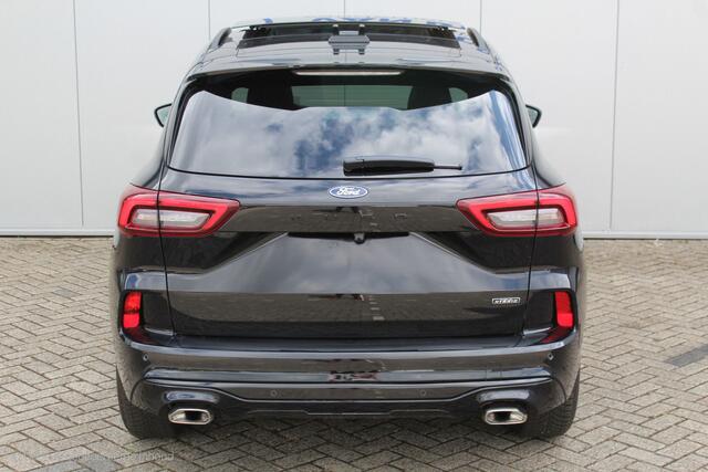 Ford KUGA 2.5-243pk PHEV ST-Line X. Nieuwste model ! Van ¤. 54.937,- voor ¤. 44.450,- ! Trekgewicht van 2.100kg ! Schuif / kanteldak. Elektrisch inklapbare Trekhaak, vooruit, stuur, stoelverwarming V+A, 360 Camera, HUB, Apple/Androidauto, Elektrisch verstelbare sto