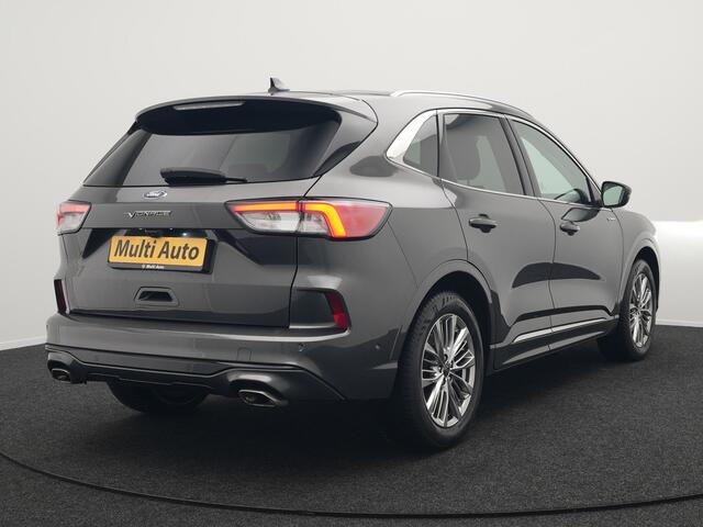 Ford KUGA Vignale Plug in Hybrid 225pk PHEV | Panodak | Head Up | Adaptive Cruise | 360 Camera | Lederen Sportstoelen Memory & Verwarmd | Apple Carplay | Bang&Olufsen | Navigatie | Pilot Assist | Virtual | DAB | Blis |