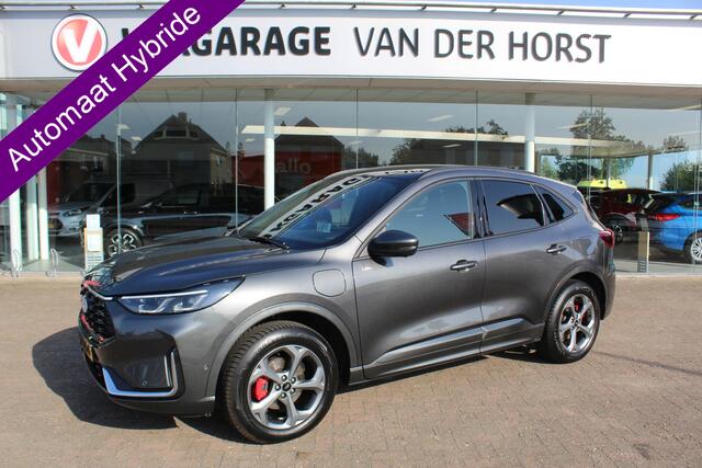 Ford KUGA 2.5-243pk PHEV ST-Line X. Nieuwste model ! Van ¤. 54.937,- voor ¤. 44.450,- ! Trekgewicht van 2.100kg ! Schuif / kanteldak Elektrisch inklapbare Trekhaak, AGR Stoelen voor L+R, 360 Camera, HUB, Apple/Androidauto, Elektrisch verstelbare stoelen, LED V+A, 