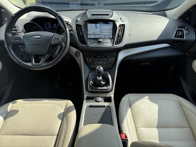 Ford KUGA 1.5 EcoBoost Titanium 2e Eigenaar,Dealer Onderhouden,Leder,Navi,Camera,Clima,Cruise,Stoelverwarming,6 Bak,150pk,Nieuwe Apk bij Aflevering