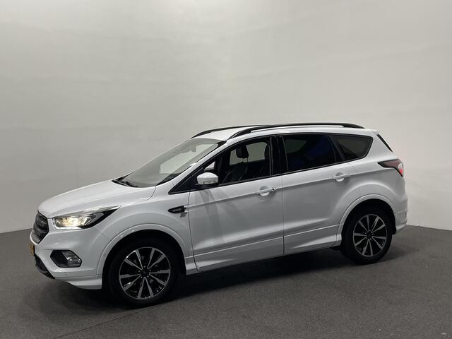 Ford KUGA 1.5 EcoBoost ST Line Navigatie Xenon Automatische Airco Bluetooth Cruise Control Parkeersensoren voor+ achter Dakrails Trekhaak 18 inch weinig kilometers!