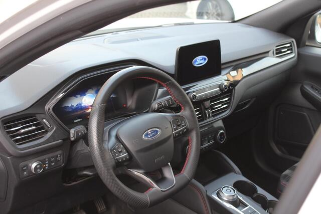 Ford KUGA 2.5 PHEV ST-Line X Driver Ass Pack, Pearl White, Elek Trekhaak, Panoramadak, All Season!