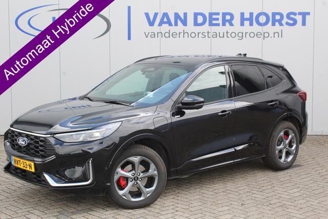 Ford KUGA 2.5-243pk PHEV ST-Line X. Nieuwste model ! Van ¤. 54.937,- voor ¤. 41.750,- ! Trekgewicht van 2.100kg ! Schuif / kanteldak. Elektrisch inklapbare Trekhaak, vooruit, stuur, stoelverwarming V+A, 360 Camera, HUB, Apple/Androidauto, Elektrisch verstelbare sto