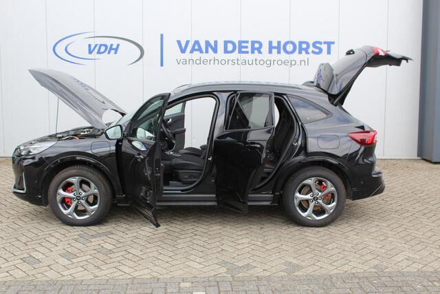 Ford KUGA 2.5-243pk PHEV ST-Line X. Nieuwste model ! Van ¤. 54.937,- voor ¤. 41.750,- ! Trekgewicht van 2.100kg ! Schuif / kanteldak. Elektrisch inklapbare Trekhaak, vooruit, stuur, stoelverwarming V+A, 360 Camera, HUB, Apple/Androidauto, Elektrisch verstelbare sto