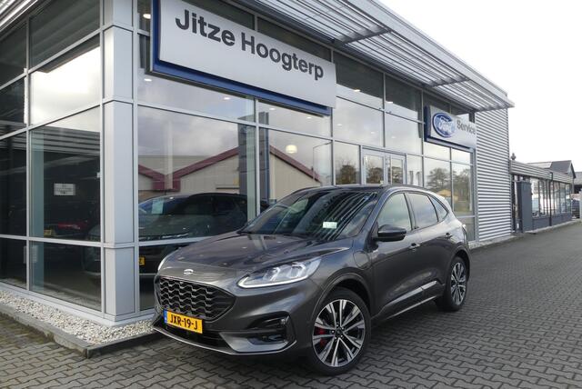 Ford KUGA 2.5 PHEV ST-Line X TREKHAAK AFNEEMBAAR (1.500KG), HUD, WINTER PACK, ELEKT. STOEL, ADAPT. CRUISE, CLIMA, NAVI, CAMERA V&A, PDC V&A, APPLE CARPLAY/ANDROID AUTO, B&O, BLIS, KEYLESS, ELEKT. ACHTERKLEP, 29.822KM