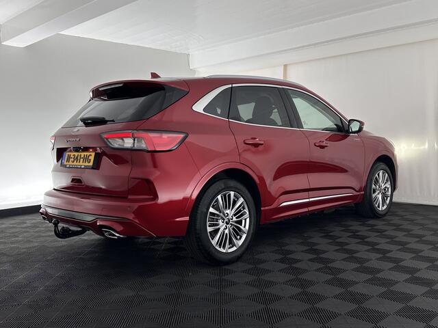 Ford KUGA 2.5 PHEV Vignale (Plug-In) (INCL-BTW) Aut. *LEATHER | DIGI-COCKPIT | FULL-LED | KEYLESS | CAMERA | DAB | CARPLAY | NAVI-FULLMAP | MEMORY-PACK | HEATED-COMFORTSEATS | PRIVACYGLASS | TOWBAR | LANE-ASSIST | 18''ALU*