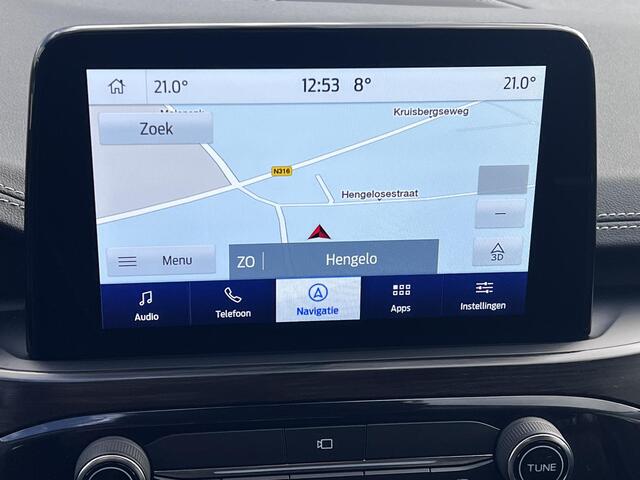 Ford KUGA 2.5 PHEV Vignale Automaat / 1.500 kg trekgewicht / Leder / Adaptieve CC / Dode hoek detectie / Parkeer assistent / Stuur-, stoel- en achterbankverwarming / B&O sound / Navigatie / Apple Carplay Android / 18" LM wielen / Inclusief winterwielen /