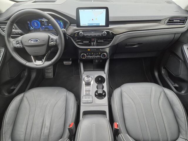 Ford KUGA 2.5 PHEV Plug-in Vignale Automaat / Fabrieksgarantie tot 04-2026 / Driver Assistance Pack / Technology Pack / Dealer Onderhouden / HUD / Apple Carplay Android Auto / Stuur-, Stoel en Achterbankverwarming / Adaptief CC / Voorruit verwarming / Elektrische a