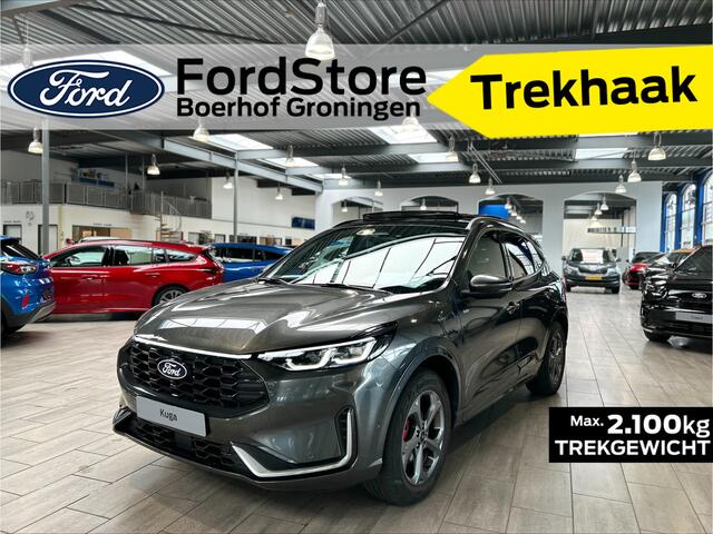 Ford KUGA 2.5 PHEV 243 pk ST-Line X | Trekhaak I AGR stoelen I Pano | Matrix LED I Adapt Cruise I Winter Pack | B&O | 360° Camera | 4 seizoenen banden