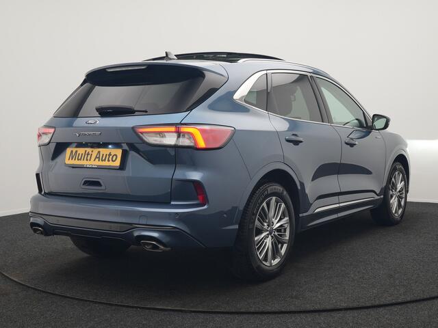 Ford KUGA 2.5 Vignale PHEV 225pk Dealer O.H. | Trekhaak Af Fabriek | Panodak | Adaptive Cruise | 360 Camera | Head Up | Bang & Olufsen | Lederen Sportstoelen Memory & Verwarmd | Stuur Verwarmd | Keyless | Blis | DAB |