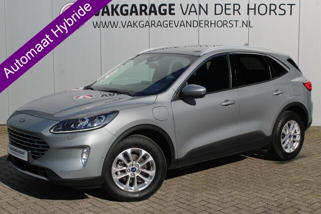 Ford KUGA 2.5-225pk PHEV Titanium X. Luxe hybride rijden voor een reëel bedrag ! Adapt. Cruise Cntrl, Climate Cntrl, Naviagtie, Telefoonvoorb., Keyless entry/keyless go, Stoel- en voorraamverw., Camera v+a, Metallic lak, Elektr. achterklep etc.