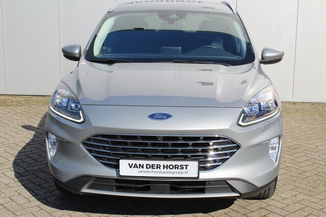 Ford KUGA 2.5-225pk PHEV Titanium X. Luxe hybride rijden voor een reëel bedrag ! Adapt. Cruise Cntrl, Climate Cntrl, Naviagtie, Telefoonvoorb., Keyless entry/keyless go, Stoel- en voorraamverw., Camera v+a, Metallic lak, Elektr. achterklep etc.