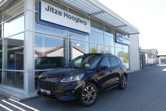 Ford KUGA 2.5 PHEV ST-Line X TREKHAAK AFNEEMBAAR (1.500KG), PANO, HUD, WINTER PACK, ADAPT. CRUISE, CLIMA, NAVI, CAMERA V&A, PDC V&A, APPLE CARPLAY/ANDROID AUTO, BLIS, KEYLESS, B&O, ELEKT. ACHTERKLEP, ELEKT. STOEL, 49.648KM