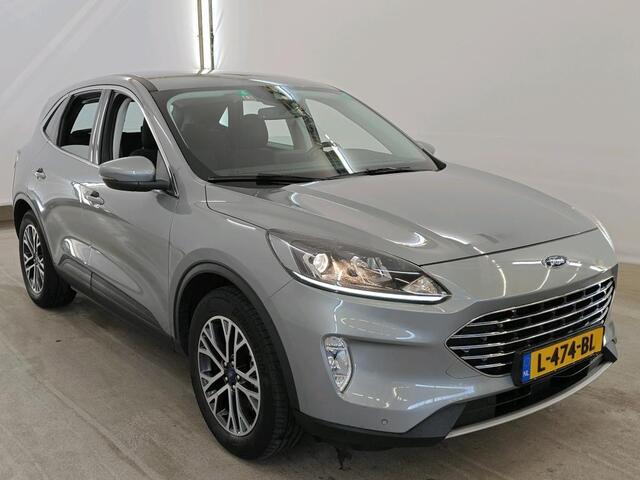 Ford KUGA 2.5 PHEV Titanium 1e Eigenaar | Volledig Onderh | BTW | NAP | SOH91% | Trekhaak | 2 Kabels | Carplay | Navi | Cruise | DAB | Keyless | Bots | PDC
