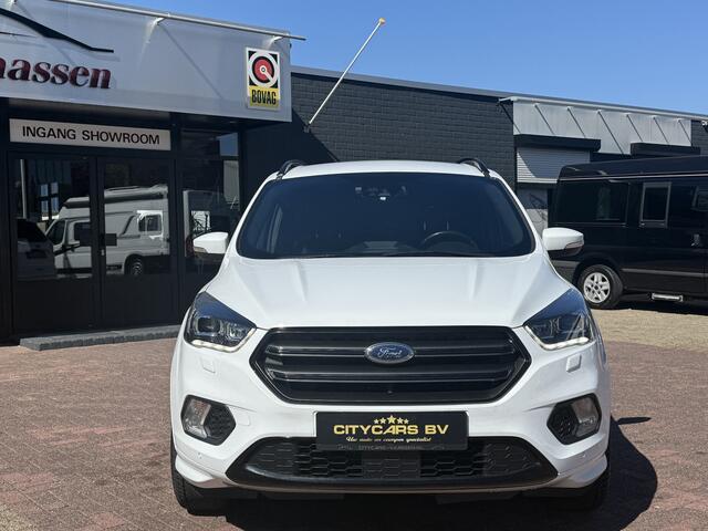 Ford KUGA 2.0 ST-Line automaat 4x4 243 pk Apple carplay camera climate ctr cruise ctr elktr trekhaak half leder/alcantara lmv 19 inch keyless entry dealer onderhouden