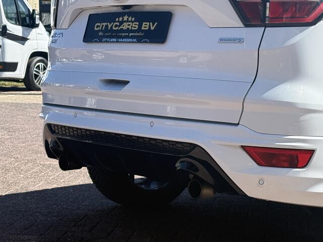 Ford KUGA 2.0 ST-Line automaat 4x4 243 pk Apple carplay camera climate ctr cruise ctr elktr trekhaak half leder/alcantara lmv 19 inch keyless entry dealer onderhouden