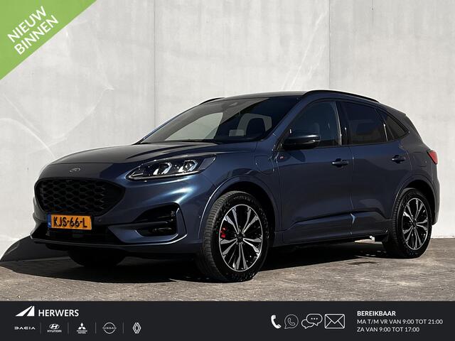 Ford KUGA 2.5 PHEV ST-Line / Dealer onderhouden / 1.500 kg Elektrische trekhaak / HUD / Navigatie / Stuur-, stoel- en achterbankverwarming / Apple Carplay Android / Parkeerassistent /19" LM wielen / 19" Winterwielenset /