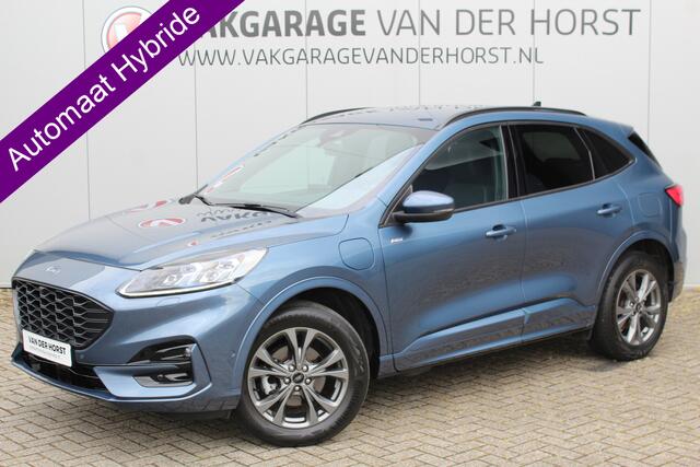 Ford KUGA 2.5-225pk PHEV ST-Line X. Hybride rijden voor een reële prijs ! Camera v+a, LED verl., autm. airco dual, adapt. cruise cntrl, B&O soundsyst., stoel- en voorraamverw., keyless entry & start, elektr. achterklep, navigatie, telefoonvoorb. etc.