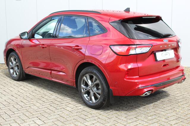 Ford KUGA 2.5-225pk PHEV ST-Line X. Hybride rijden voor een reëel bedrag ! Autm. airco dual, stuur-, stoel-, achterb.- en voorraamverw., elektr. achterklep, B&O soundsyst., navigatie, telefoonvoorb., camera v+a, side- en lane assist etc.