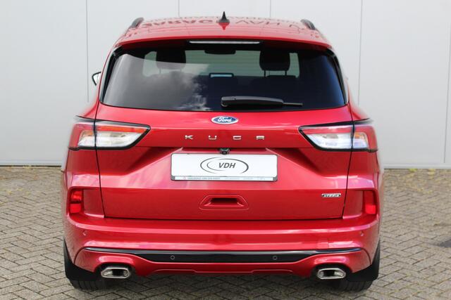 Ford KUGA 2.5-225pk PHEV ST-Line X. Hybride rijden voor een reëel bedrag ! Autm. airco dual, stuur-, stoel-, achterb.- en voorraamverw., elektr. achterklep, B&O soundsyst., navigatie, telefoonvoorb., camera v+a, side- en lane assist etc.