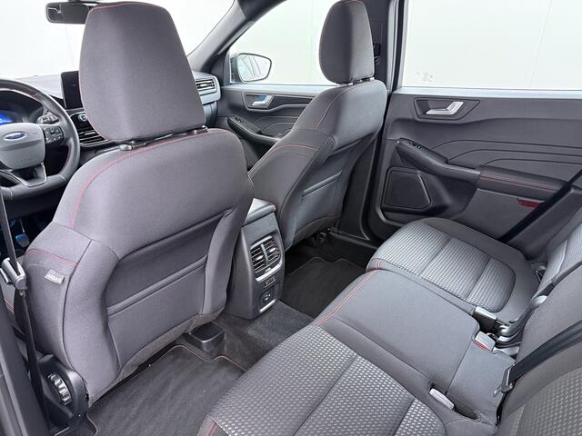 Ford KUGA 1.5T 150PK ST-Line Trekhaak Adap.Cruise Stoel+Stuur+Achterbank+Voorruitverwarming Elek.Achterklep Camera Apple Carplay/Android Auto Navi Pdc Lmv 18" DAB Bluetooth Parkeerhulp Led Lane Assist Isofix Road Edge Detection WiFi 1.800KG Trekgewicht