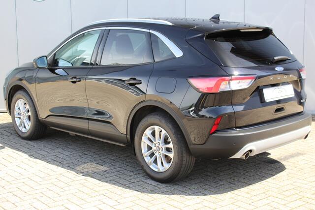Ford KUGA 2.5-225 pk Titanium X PHEV Plug-in Hybrid. Hybride rijden voor een gunstig bedrag ! Stuur-, stoel-, achterbank- en voorraamverw., lane- en side assist, camera, adapt. cruise cntrl, autm. airco dual, B&O soundsyst., camera v+a etc.