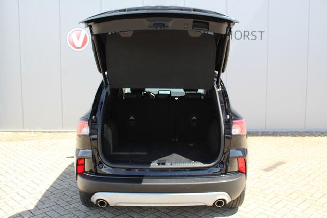 Ford KUGA 2.5-225 pk Titanium X PHEV Plug-in Hybrid. Hybride rijden voor een gunstig bedrag ! Stuur-, stoel-, achterbank- en voorraamverw., lane- en side assist, camera, adapt. cruise cntrl, autm. airco dual, B&O soundsyst., camera v+a etc.