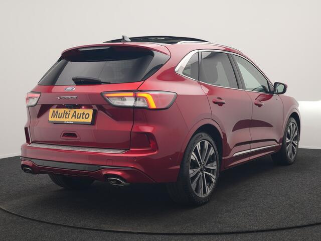 Ford KUGA 2.5 Vignale PHEV 225pk Dealer O.H. | Trekhaak Af Fabriek | Panodak | Adaptive Cruise | Head Up | Bang & Olufsen | 360 Camera | Lederen Comfortzetels Memory & Verwarmd | Keyless | Stuur Verwarmd | Blis | 20"L.M | Navigatie | Plug In Hybrid |