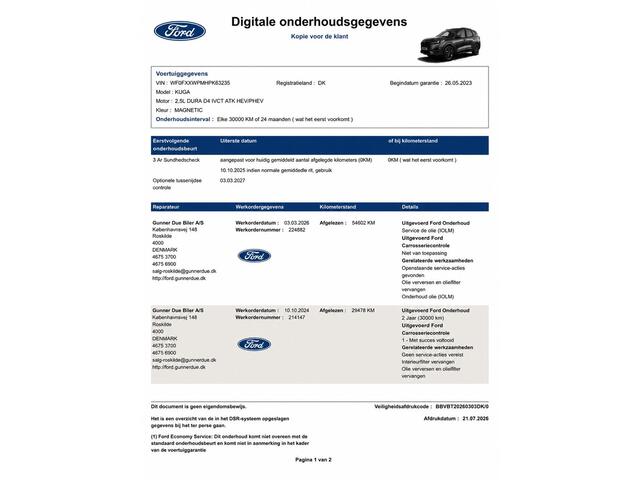 Ford KUGA 2.5 PHEV ST-Line X / Winter-Pack / Dealer onderhouden / Achteruitrijcamera / Adaptieve Cruise Control / B&O Audio / Apple Carplay/Android Auto / Navigatie /