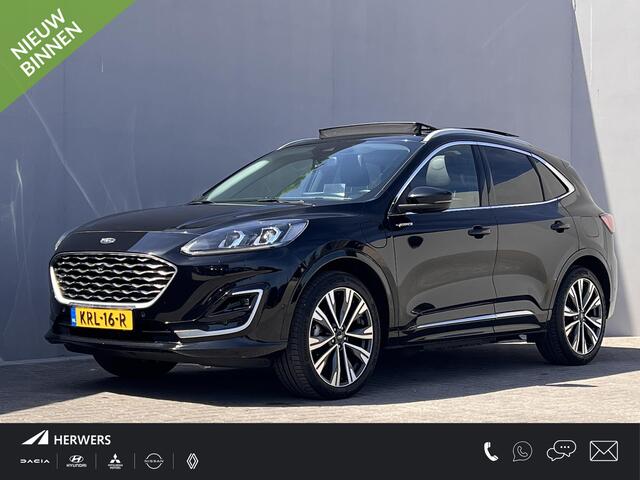 Ford KUGA 2.5 PHEV Vignale / Accu SoH 91,96 % / Panorama schuifdak / Afn. trekhaak 1.500 kg / HUD / Camera / Navigatie / Apple Carplay Android / Elektr. stoel & klep / 20" LM wielen /