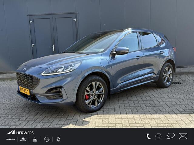 Ford KUGA 2.5 PHEV ST-Line X / Panorama schuifdak / 1.500 kg trekgewicht / Parkeer assistent / Navi / B&O audio / Apple Carplay Android / Stuur-, stoel- en achterbankverwarming / Elektr. stoel & klep / 18" LM wielen /