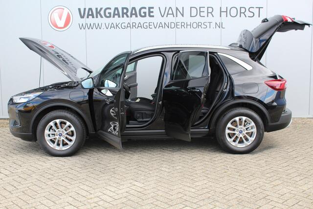 Ford KUGA 2.5-243pk PHEV Titanium. Juli 2025, slechts 16.750km ! Autm. airco dual, navigatie, telefoonvoorb., camera, stoel-, stuur, voorraam- en achterbank verw., elektr. trekhaak, lane assist, LED verl., keyless entry/keyless start etc.