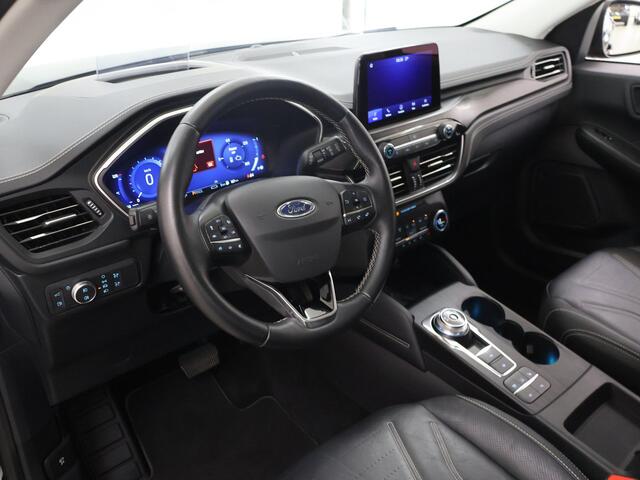 Ford KUGA 2.5 PHEV Vignale | SOH 91% | Trekhaak | Panoramadak | Winterpakket | Head Up | Leder | Cruise Control Adaptief | 19" Lichtmetalen Velgen |