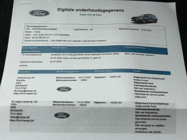 Ford KUGA 2.5 PHEV ST-Line X / Dealer onderhouden / Trekgewicht 1.500 kg / Navigatie / Stoelverwarming / Parkeer assistent / Camera / Elektrische stoel & klep / 18" LM wielen / Adaptief cruise control / Apple Carplay/Android Auto / Keyless Entry/Start /