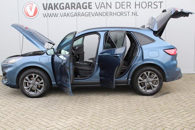 Ford KUGA 2.5-225pk PHEV ST-Line X. Hybride rijden voor een reëel bedrag ! Autm. airco dual, navigatie, telefoonvoorb., camera v+a, adaptieve cruise control, lane- en side assist, stoel-, stuur- en voorraamverw., Apple carplay/Android auto etc.