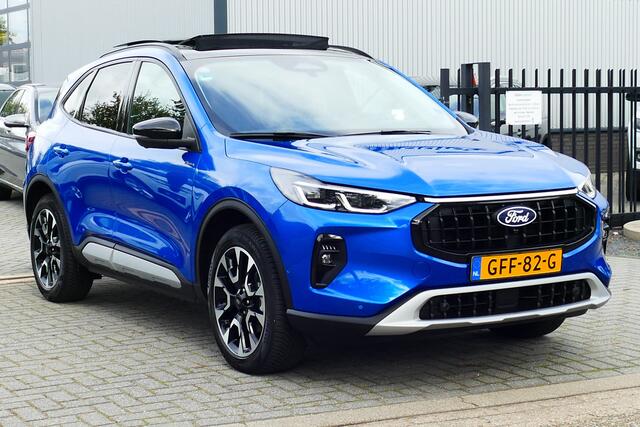 Ford KUGA 2.5 PHEV Active X. Panodak, Leer/Alcantara, Stoel&StuurVerw, 19"LMV, Haak 2100kg