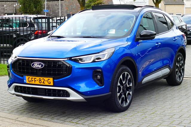 Ford KUGA 2.5 PHEV Active X. Panodak, Leer/Alcantara, Stoel&StuurVerw, 19"LMV, Haak 2100kg