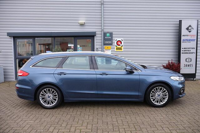 Ford MONDEO Wagon 2.0 IVCT HEV Titanium 1e Eigenaar | Volledig Onderh | BTW | PANO | Sfeer | Camera | Trekhaak | Stoelverwarming | Elek Klep | Ad Cruise | Keyless | Full Led | Navi | PDC | DAB Radio