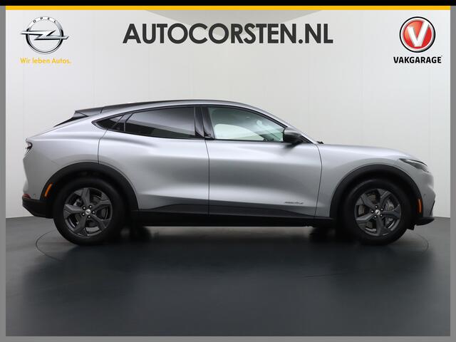 Ford MUSTANG Mach-E RWD 75 kWh Leer (semi-)Autopilot Navi 360-Topview-Camera Adaptive-Cruise-Control Apple Carplay Bang&Olufsen B&O 18" Elektr.A-Klep Connected-Services Bi-Ecc Stoel/Stuur-Verwarmd Park-Assist-PDC-a+v DAB Lane-Assist Keyless-go Autonomous Emergency Bra
